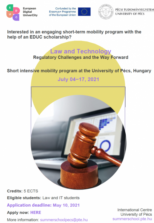 Felhívás a PTE/EDUC ingyenes nyári egyetemi programjára